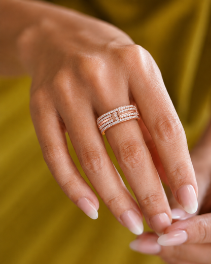 Round Cut Lab Grown Diamond Unique Half Eternity Beautiful Unisex Wedding Band - HIGHCARAT DIAMONDS