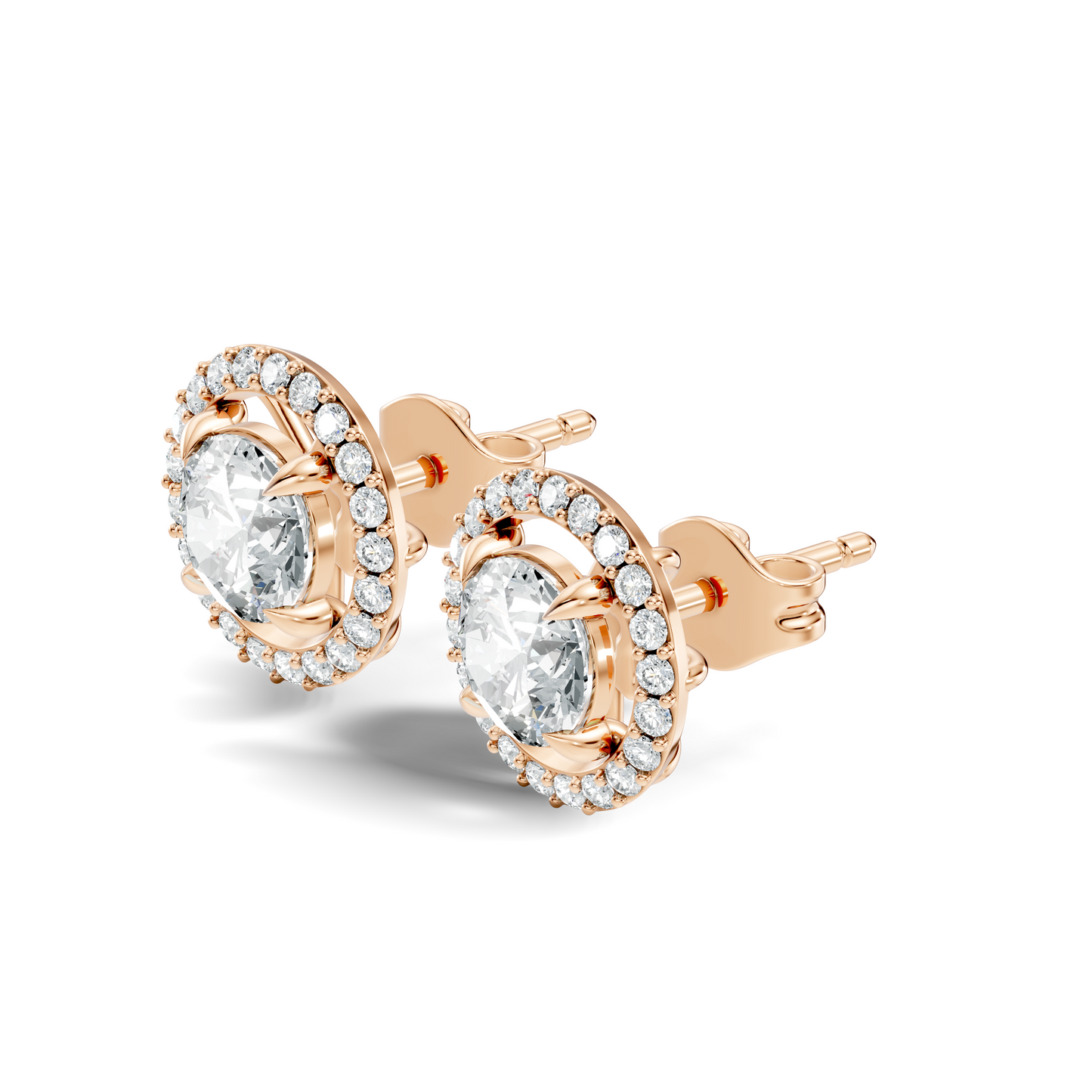 2.12 Ct Lab Grown Diamond Round Shape Minimalist New Classic Diamond Earrings For Wedding Wear - HIGHCARAT DIAMONDS