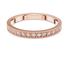 Round Cut Lab Grown Diamond Vintage Channel Set Dainty Perfect Wedding Band For Her - HIGHCARAT DIAMONDS