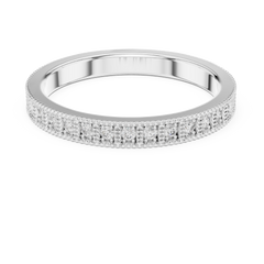 Round Cut Lab Grown Diamond Vintage Channel Set Dainty Perfect Wedding Band For Her - HIGHCARAT DIAMONDS