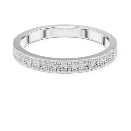 Round Cut Lab Grown Diamond Vintage Channel Set Dainty Perfect Wedding Band For Her - HIGHCARAT DIAMONDS
