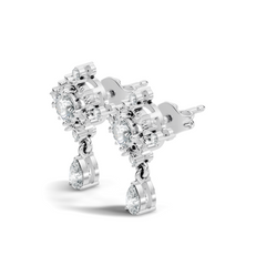 Natural & Lab Grown Round And Pear Shape Diamond For Classic Vintage Sparkling Diamond Earrings - HIGHCARAT DIAMONDS