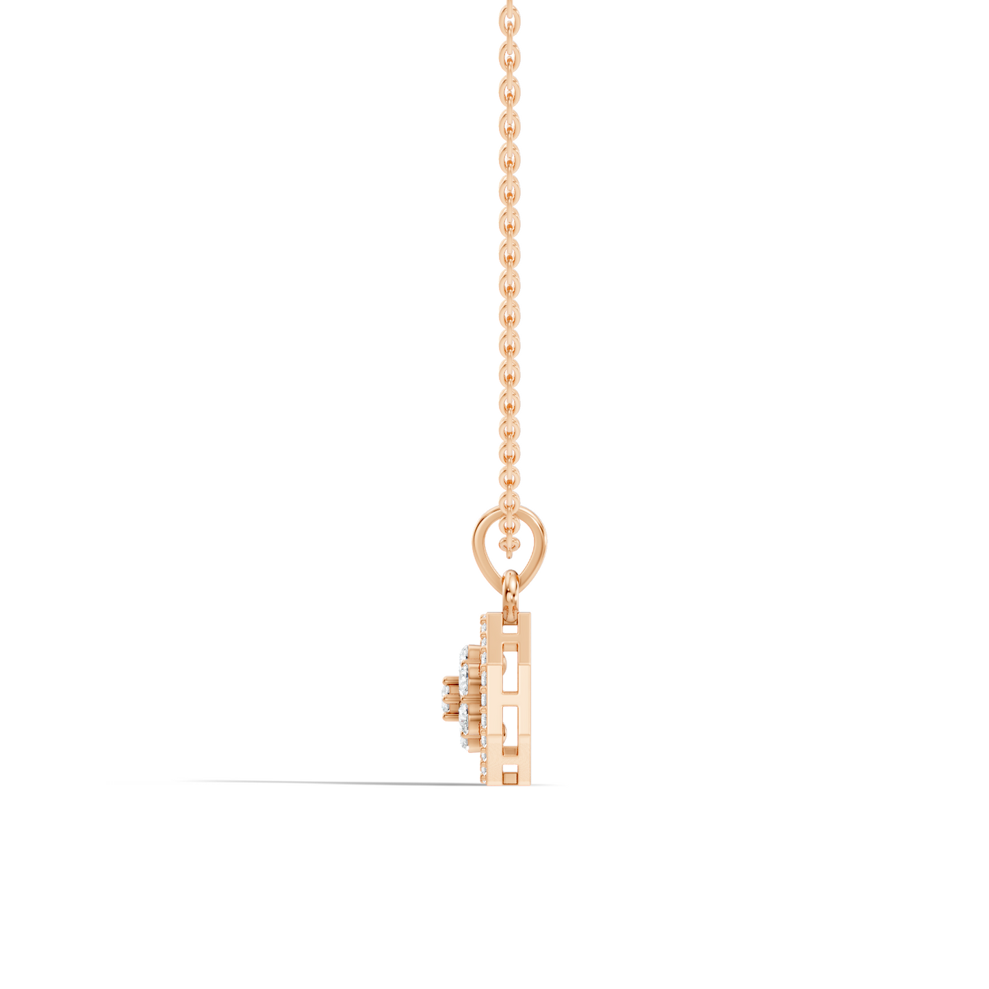 Elegant Round Cut Diamond Pendant In 14K Gold Affordable Gift for Women - HIGHCARAT DIAMONDS