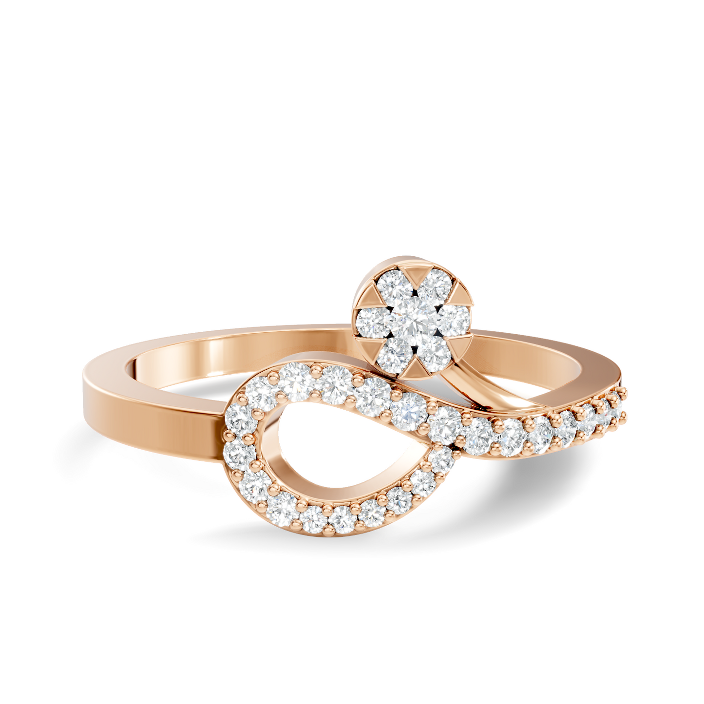 Round Cut Lab Grown and Natural Diamond Unique Delicate Vintage Daily Wear Ring For Her - HIGHCARAT DIAMONDS