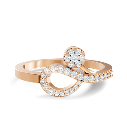 Round Cut Lab Grown and Natural Diamond Unique Delicate Vintage Daily Wear Ring For Her - HIGHCARAT DIAMONDS
