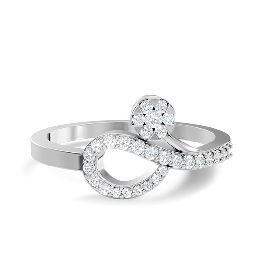 Round Cut Lab Grown and Natural Diamond Unique Delicate Vintage Daily Wear Ring For Her - HIGHCARAT DIAMONDS