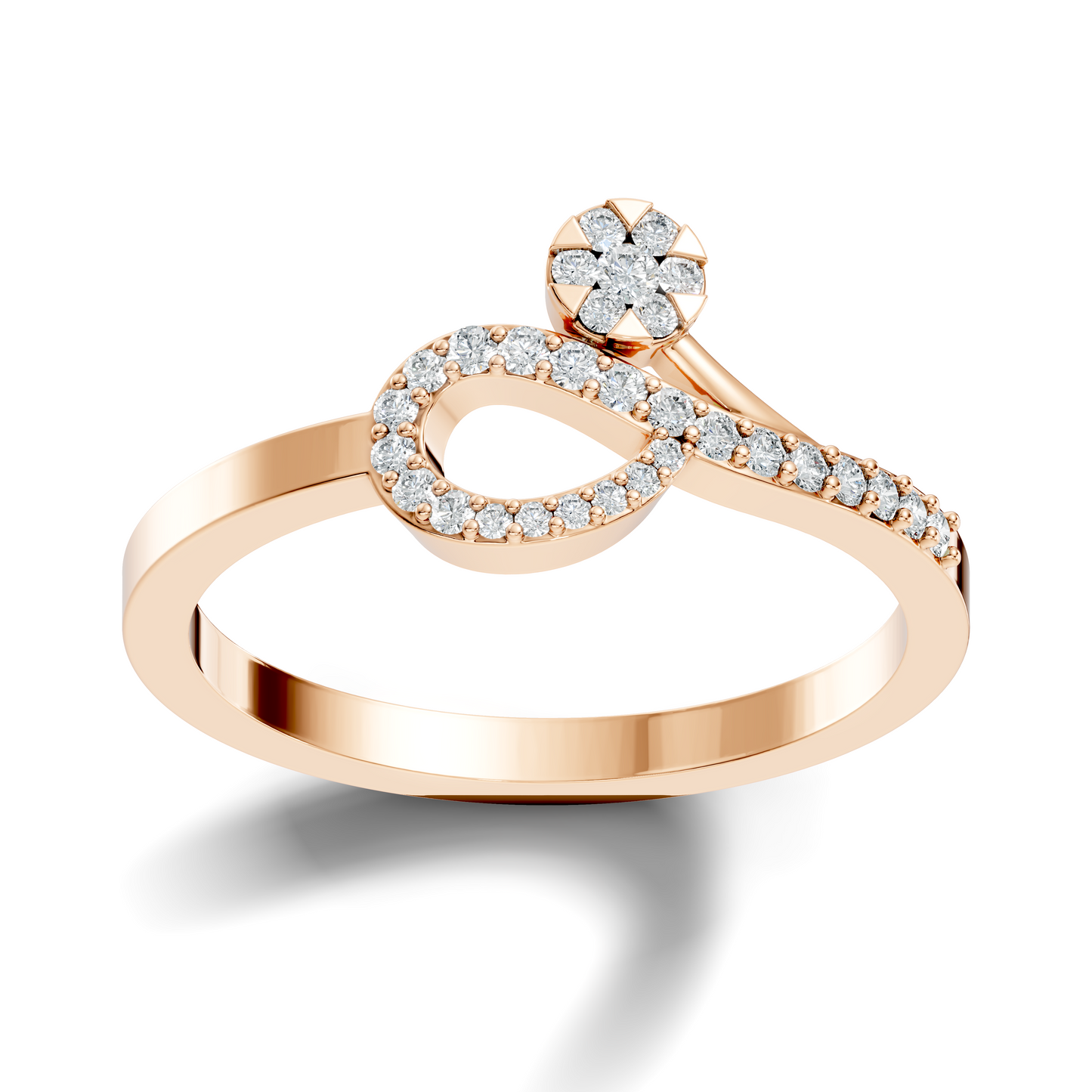 Round Cut Lab Grown and Natural Diamond Unique Delicate Vintage Daily Wear Ring For Her - HIGHCARAT DIAMONDS