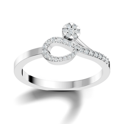Round Cut Lab Grown and Natural Diamond Unique Delicate Vintage Daily Wear Ring For Her - HIGHCARAT DIAMONDS