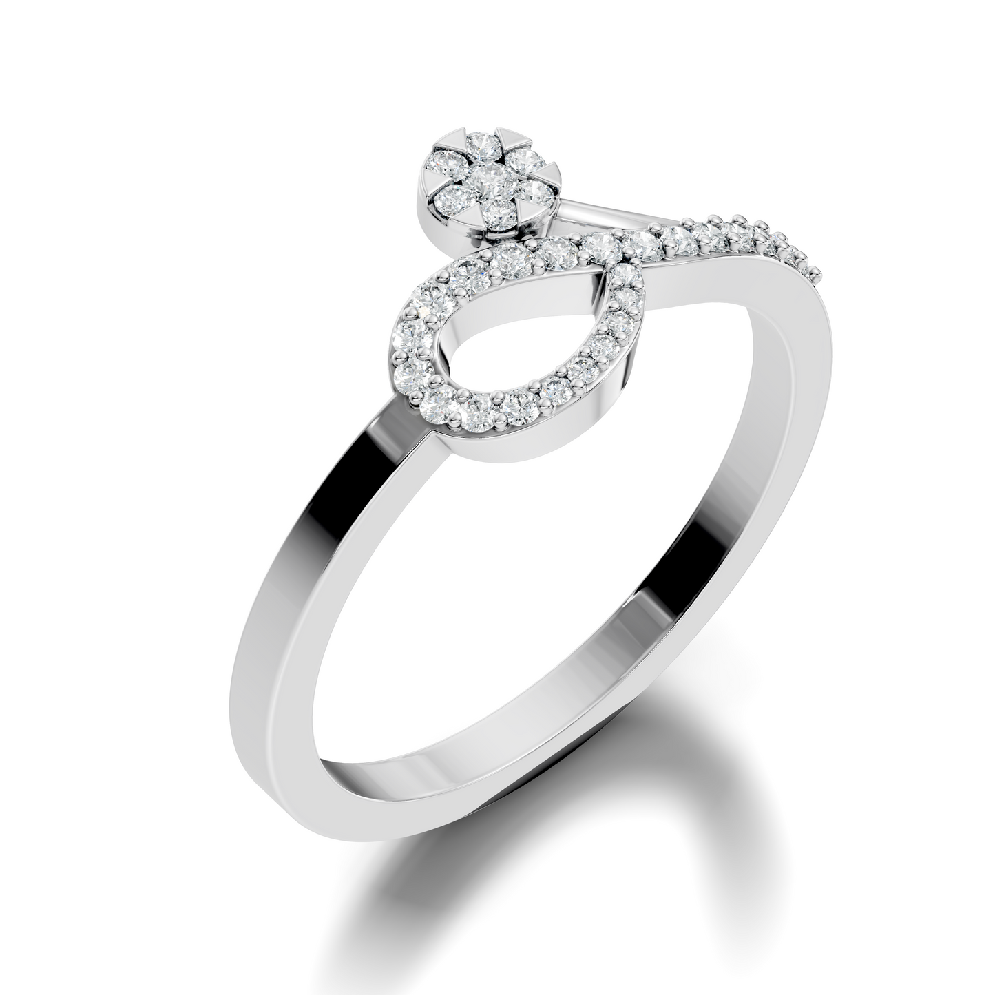 Round Cut Lab Grown and Natural Diamond Unique Delicate Vintage Daily Wear Ring For Her - HIGHCARAT DIAMONDS