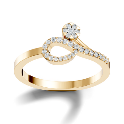 Round Cut Lab Grown and Natural Diamond Unique Delicate Vintage Daily Wear Ring For Her - HIGHCARAT DIAMONDS