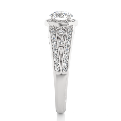 Round Cut  Lab Grown Diamond Wedding Ring for Her, 14k-18k Solid Gold Options Available and  Wear Everyday Basis - HIGHCARAT DIAMONDS