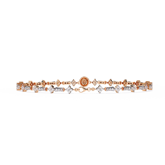 Round Cut Lab Grown Diamond Unique Delicate Classic Wedding Tennis Bracelet Gift For Women's - HIGHCARAT DIAMONDS
