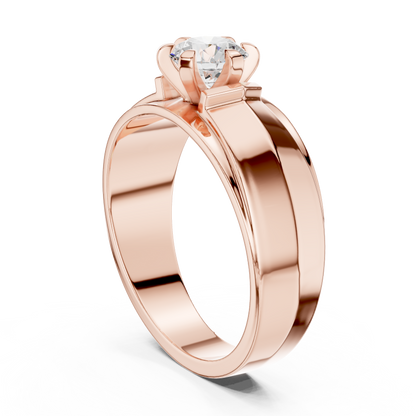 Lab Grown Round Shape Diamond For Men Diamond Ring - HIGHCARAT DIAMONDS