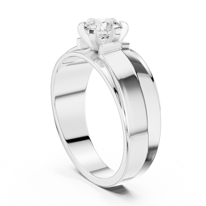 Lab Grown Round Shape Diamond For Men Diamond Ring - HIGHCARAT DIAMONDS
