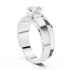 Lab Grown Round Shape Diamond For Men Diamond Ring - HIGHCARAT DIAMONDS