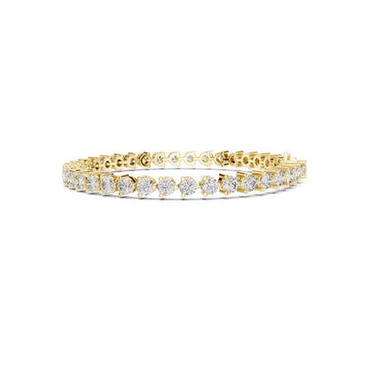 7.22 CT Round Cut Diamond Antique Delicate Vintage Sparkling Bridesmaid Tennis Bracelet Gift For Women's - HIGHCARAT DIAMONDS