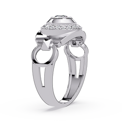 Round Cut Lab Grown Prong Set Men's Diamond Signet Ring - HIGHCARAT DIAMONDS