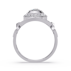 Round Cut Lab Grown Prong Set Men's Diamond Signet Ring - HIGHCARAT DIAMONDS