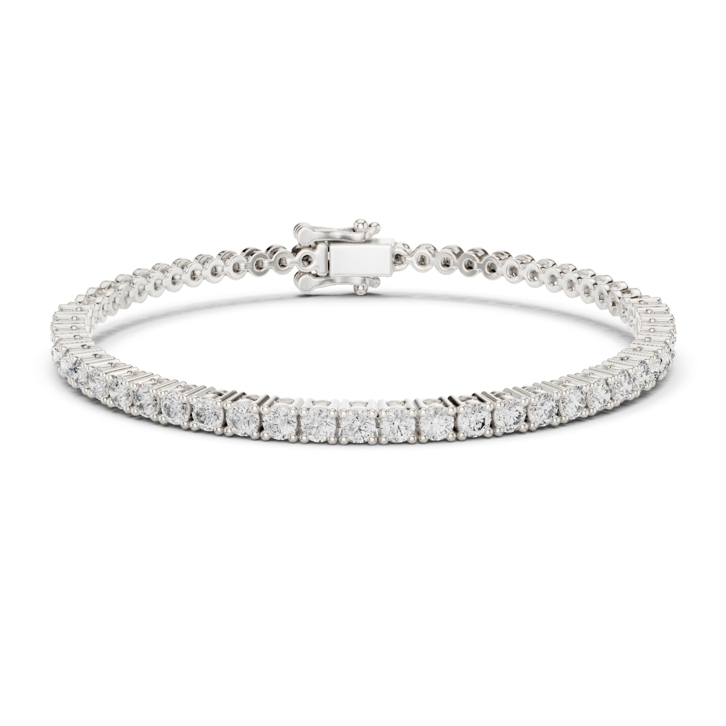 Vintage 1.80Ct Round Cut White Colorless Diamond Prong Set Minimalist Stacking Party Wear Tennis Bracelet - HIGHCARAT DIAMONDS