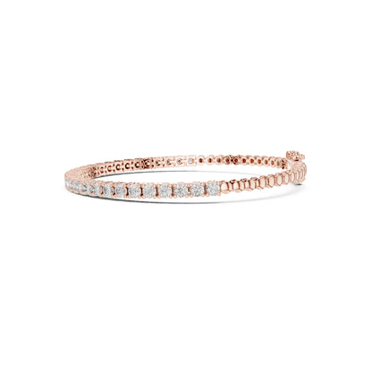 Vintage 1.80Ct Round Cut White Colorless Diamond Prong Set Minimalist Stacking Party Wear Tennis Bracelet - HIGHCARAT DIAMONDS