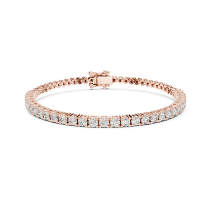Vintage 1.80Ct Round Cut White Colorless Diamond Prong Set Minimalist Stacking Party Wear Tennis Bracelet - HIGHCARAT DIAMONDS