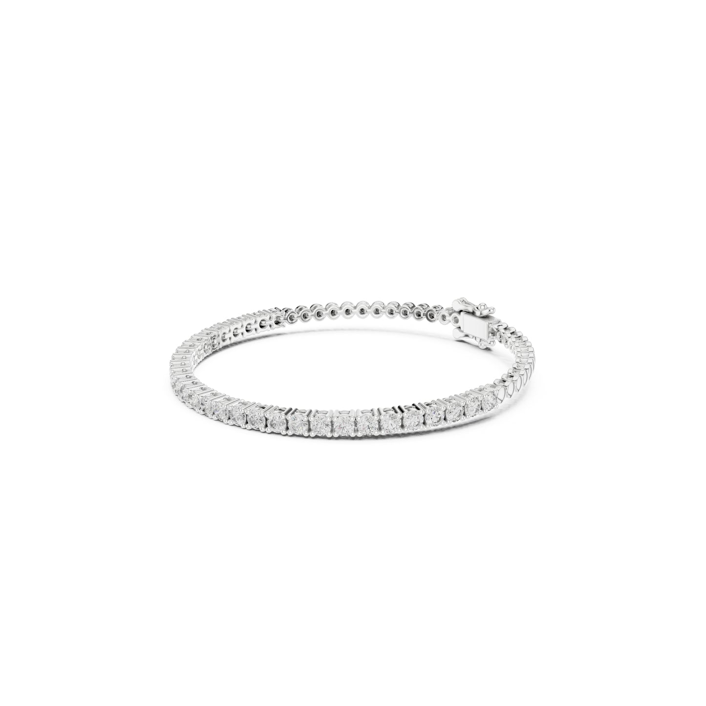 Vintage 1.80Ct Round Cut White Colorless Diamond Prong Set Minimalist Stacking Party Wear Tennis Bracelet - HIGHCARAT DIAMONDS