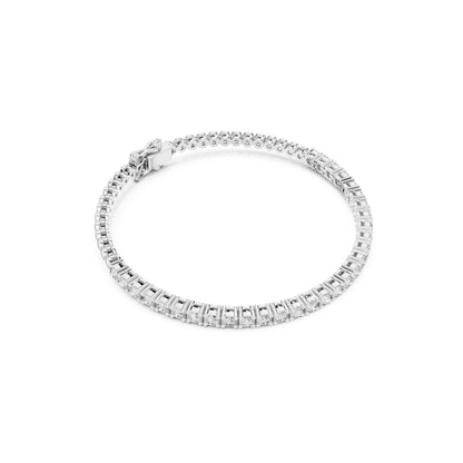 Vintage 1.80Ct Round Cut White Colorless Diamond Prong Set Minimalist Stacking Party Wear Tennis Bracelet - HIGHCARAT DIAMONDS