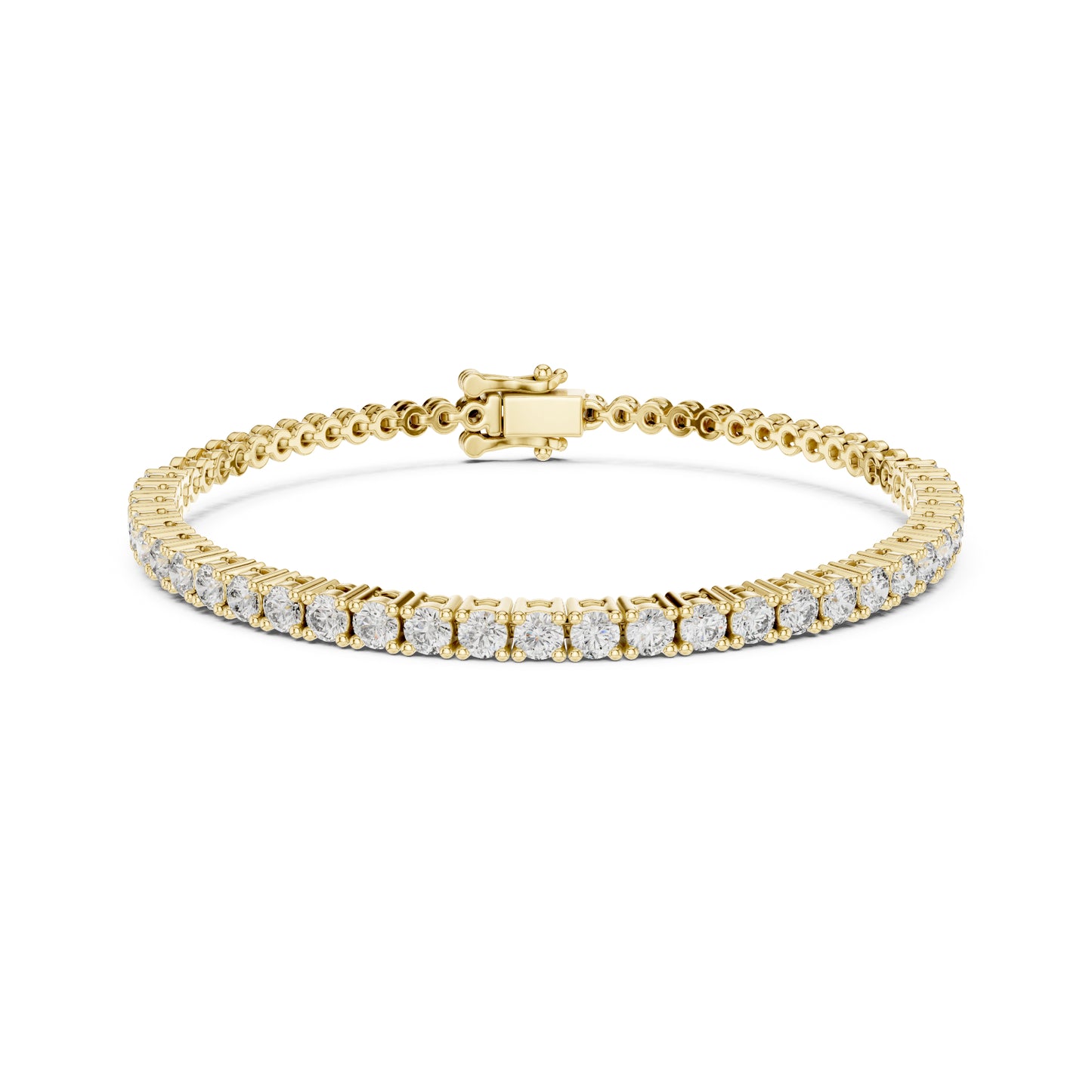 Vintage 1.80Ct Round Cut White Colorless Diamond Prong Set Minimalist Stacking Party Wear Tennis Bracelet - HIGHCARAT DIAMONDS