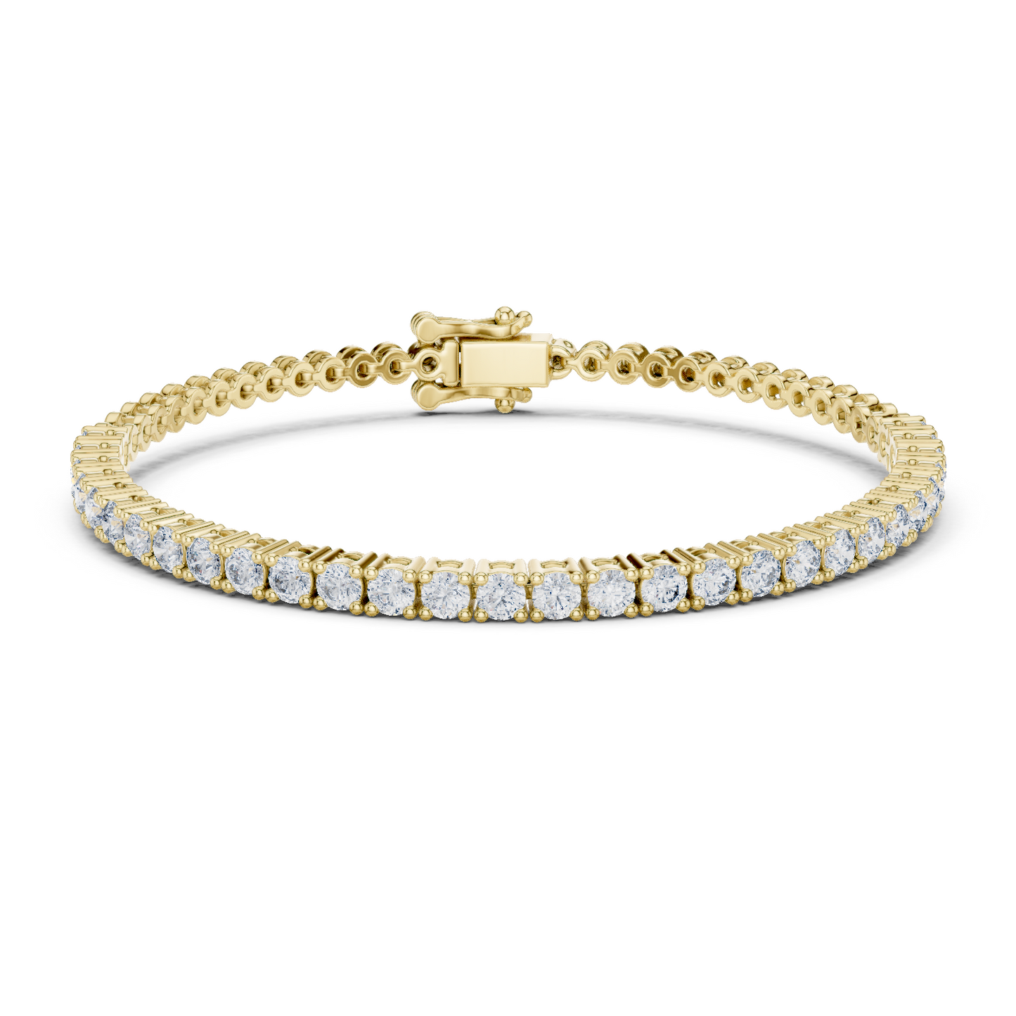 Round Cut Lab Grown Prong Set Tennis Diamond Bracelet - HIGHCARAT DIAMONDS