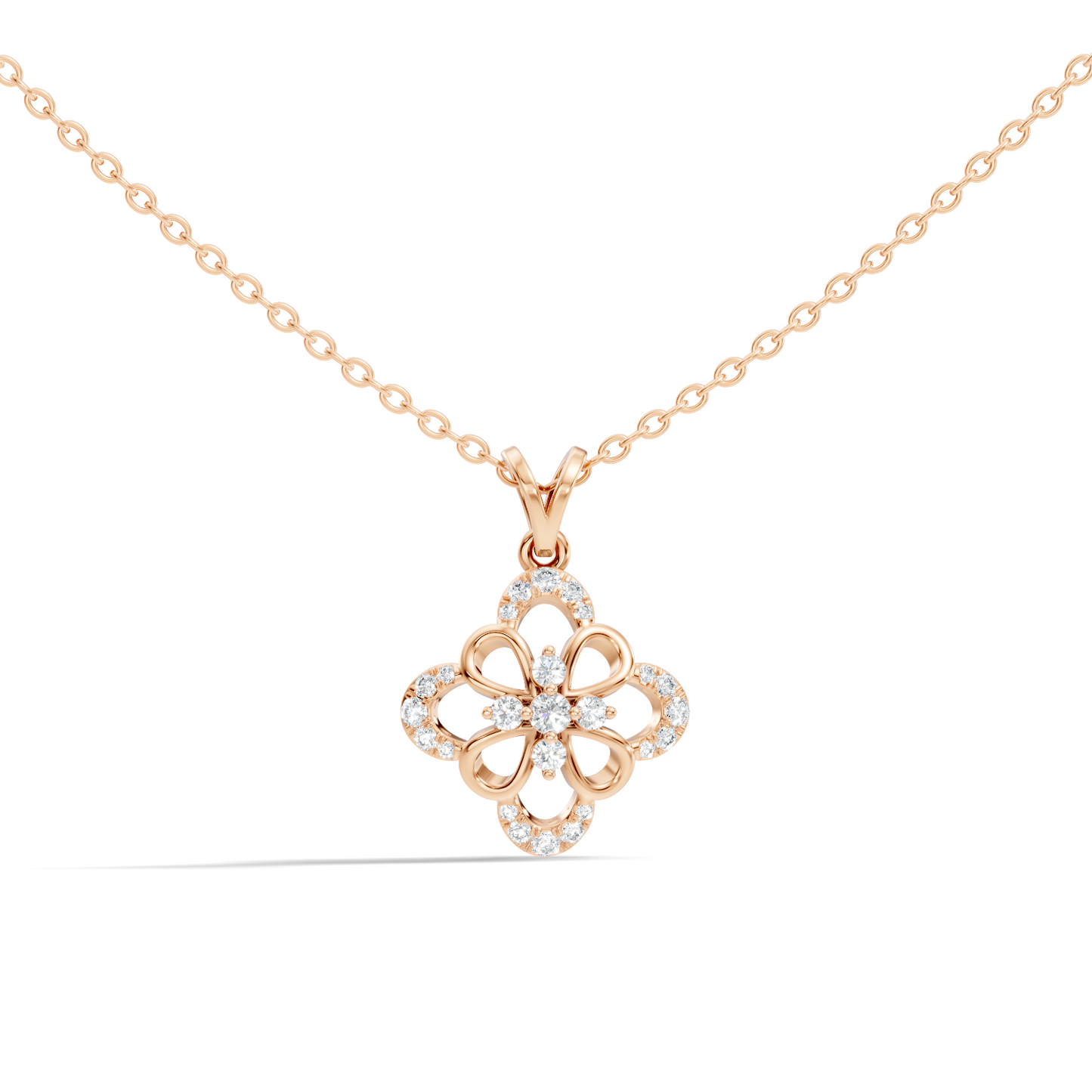 Elegant  Round Diamond Pendant 0.25 Carat Minimalist Handmade Necklace Pendant Jewelry - HIGHCARAT DIAMONDS