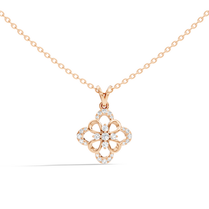 Elegant  Round Diamond Pendant 0.25 Carat Minimalist Handmade Necklace Pendant Jewelry - HIGHCARAT DIAMONDS