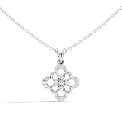 Elegant  Round Diamond Pendant 0.25 Carat Minimalist Handmade Necklace Pendant Jewelry - HIGHCARAT DIAMONDS