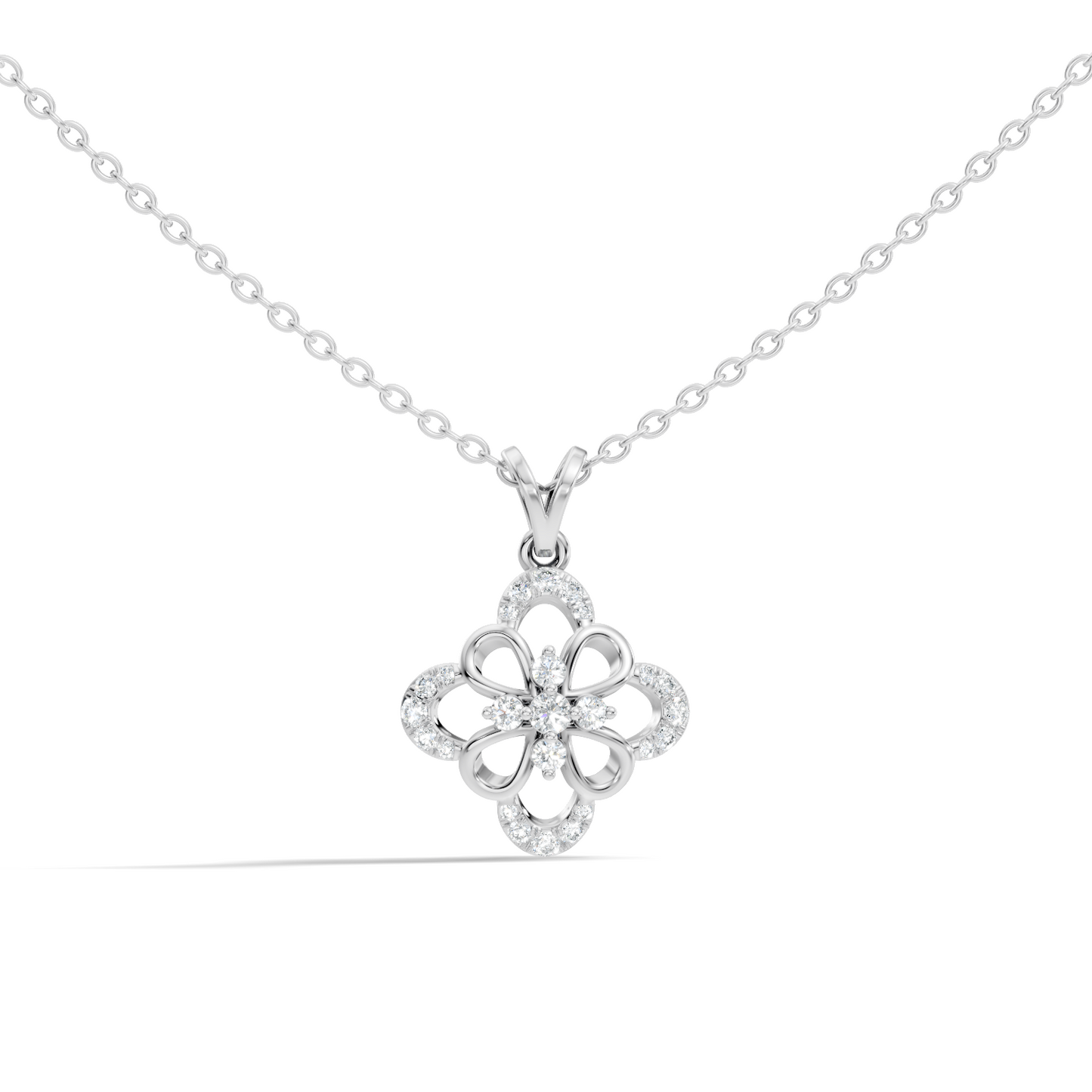 Elegant  Round Diamond Pendant 0.25 Carat Minimalist Handmade Necklace Pendant Jewelry - HIGHCARAT DIAMONDS