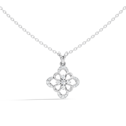 Elegant  Round Diamond Pendant 0.25 Carat Minimalist Handmade Necklace Pendant Jewelry - HIGHCARAT DIAMONDS