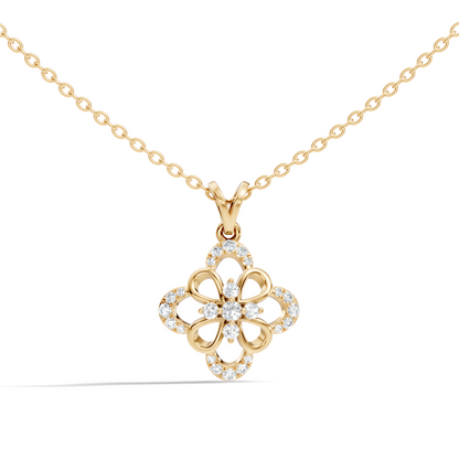 Elegant  Round Diamond Pendant 0.25 Carat Minimalist Handmade Necklace Pendant Jewelry - HIGHCARAT DIAMONDS