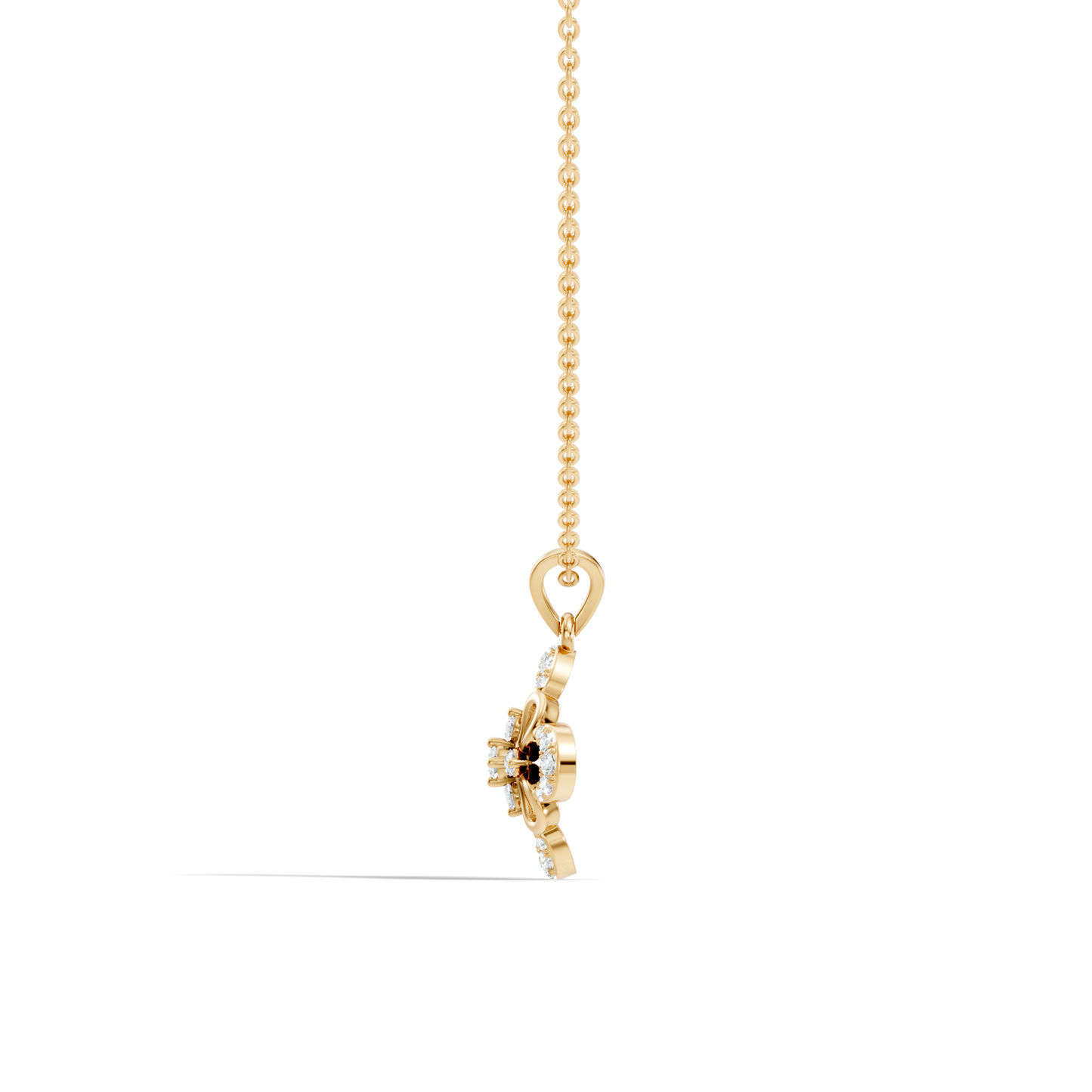 Elegant  Round Diamond Pendant 0.25 Carat Minimalist Handmade Necklace Pendant Jewelry - HIGHCARAT DIAMONDS