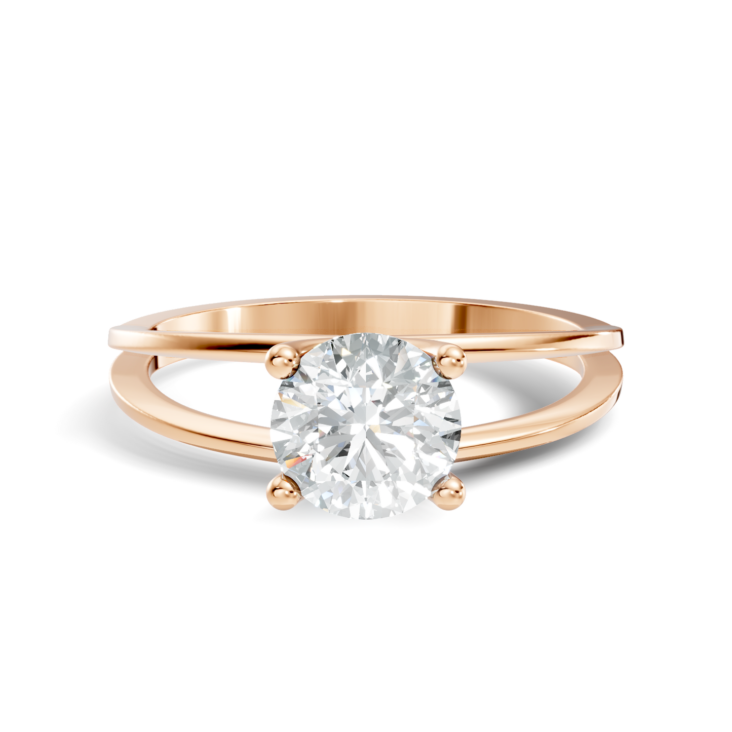 Solitaire Round Cut Lab Grown Diamond Vintage Delicate Cluster Stunning Daily Wear Ring For Her - HIGHCARAT DIAMONDS