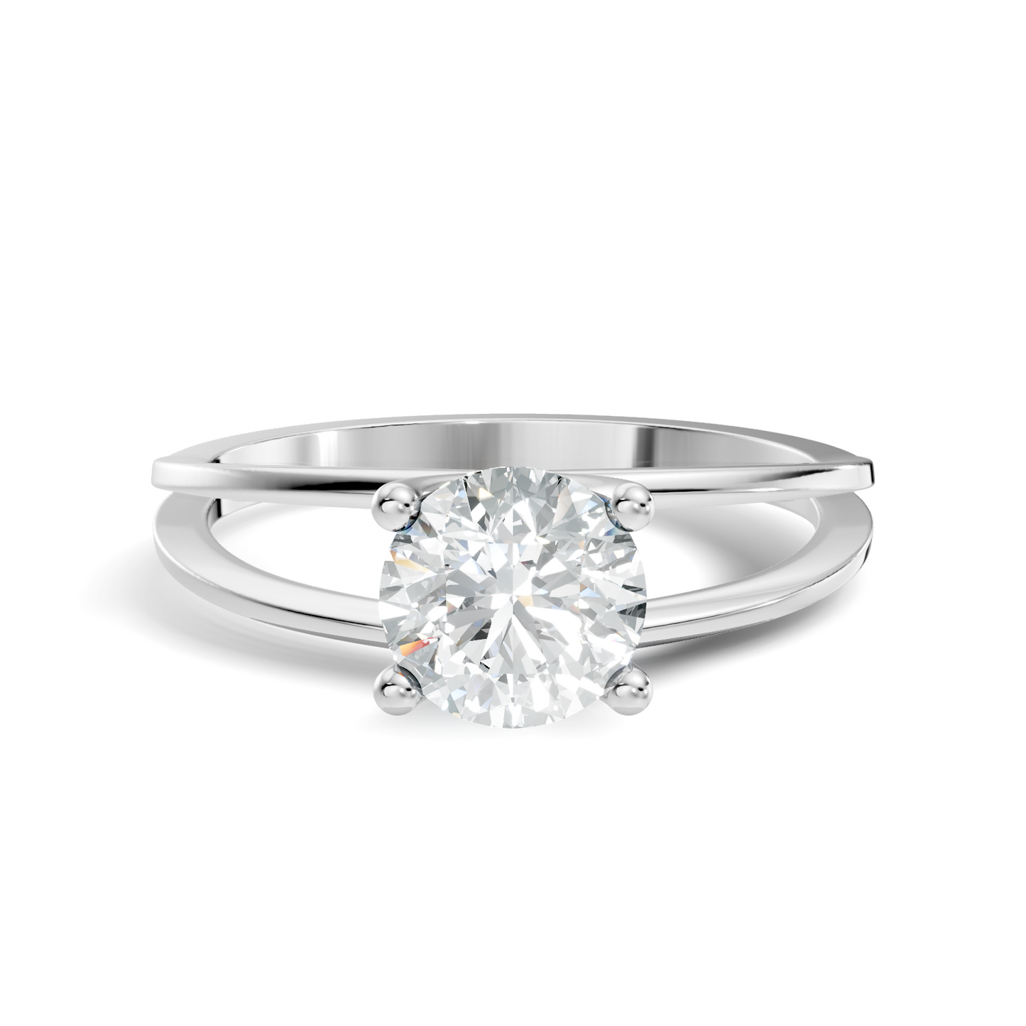 Solitaire Round Cut Lab Grown Diamond Vintage Delicate Cluster Stunning Daily Wear Ring For Her - HIGHCARAT DIAMONDS