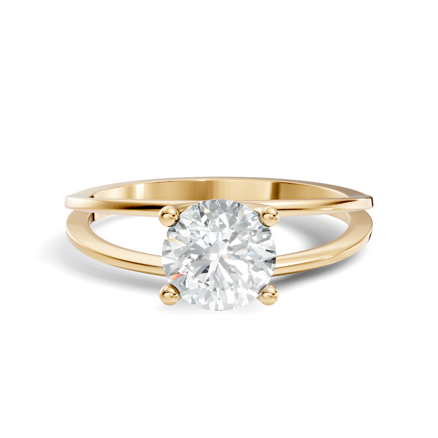 Solitaire Round Cut Lab Grown Diamond Vintage Delicate Cluster Stunning Daily Wear Ring For Her - HIGHCARAT DIAMONDS
