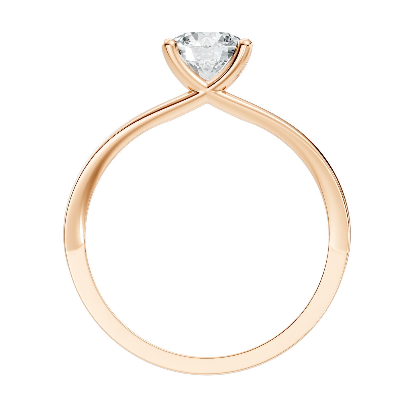 Solitaire Round Cut Lab Grown Diamond Vintage Delicate Cluster Stunning Daily Wear Ring For Her - HIGHCARAT DIAMONDS