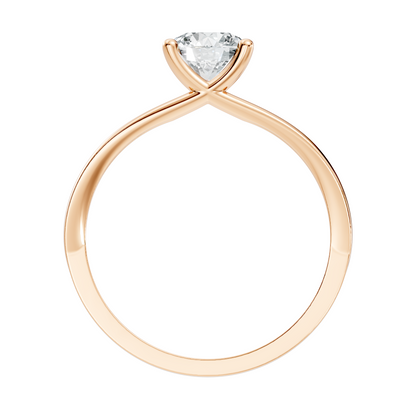 Solitaire Round Cut Lab Grown Diamond Vintage Delicate Cluster Stunning Daily Wear Ring For Her - HIGHCARAT DIAMONDS