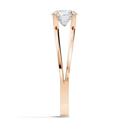 Solitaire Round Cut Lab Grown Diamond Vintage Delicate Cluster Stunning Daily Wear Ring For Her - HIGHCARAT DIAMONDS