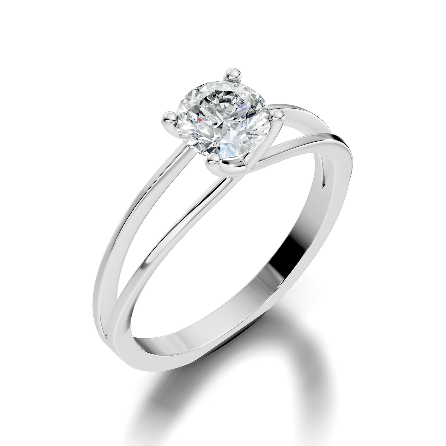 Solitaire Round Cut Lab Grown Diamond Vintage Delicate Cluster Stunning Daily Wear Ring For Her - HIGHCARAT DIAMONDS