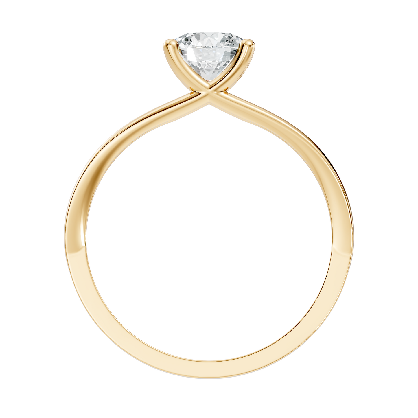 Solitaire Round Cut Lab Grown Diamond Vintage Delicate Cluster Stunning Daily Wear Ring For Her - HIGHCARAT DIAMONDS