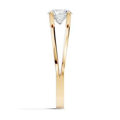 Solitaire Round Cut Lab Grown Diamond Vintage Delicate Cluster Stunning Daily Wear Ring For Her - HIGHCARAT DIAMONDS