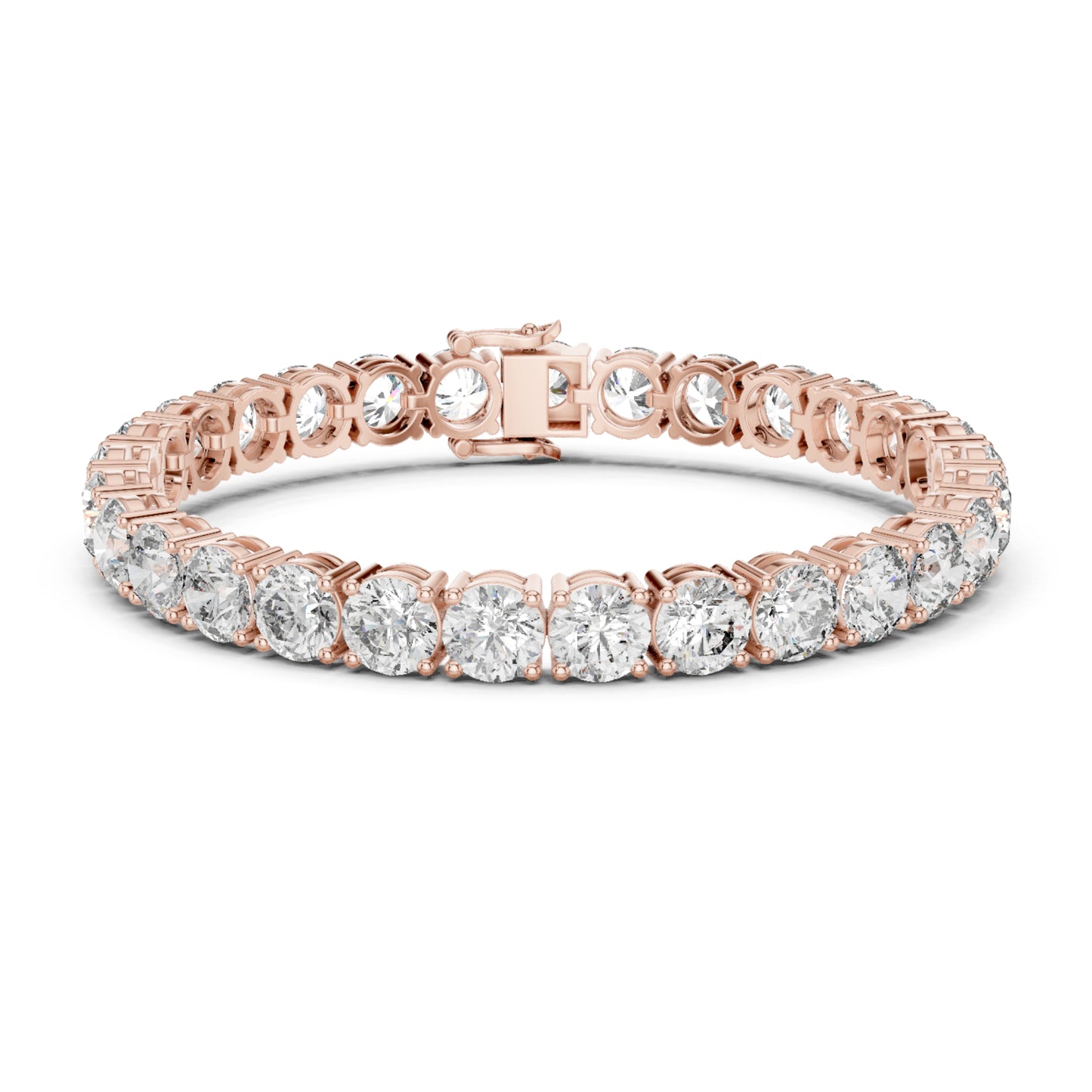 24.36Ct Round Cut Lab Grown Diamond Vintage Delicate Hand Crafted Dainty Bridesmaid Bracelet For Gift - HIGHCARAT DIAMONDS