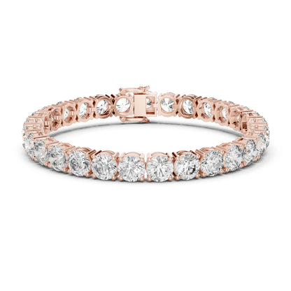 24.36Ct Round Cut Lab Grown Diamond Vintage Delicate Hand Crafted Dainty Bridesmaid Bracelet For Gift - HIGHCARAT DIAMONDS
