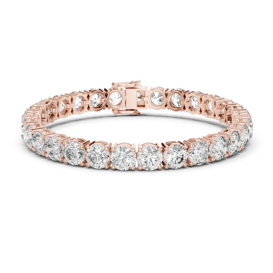 24.36Ct Round Cut Lab Grown Diamond Vintage Delicate Hand Crafted Dainty Bridesmaid Bracelet For Gift - HIGHCARAT DIAMONDS