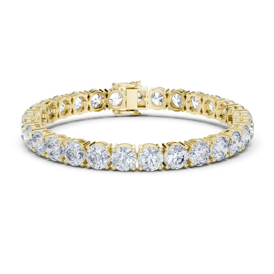 24.36Ct Round Cut Lab Grown Diamond Vintage Delicate Hand Crafted Dainty Bridesmaid Bracelet For Gift - HIGHCARAT DIAMONDS