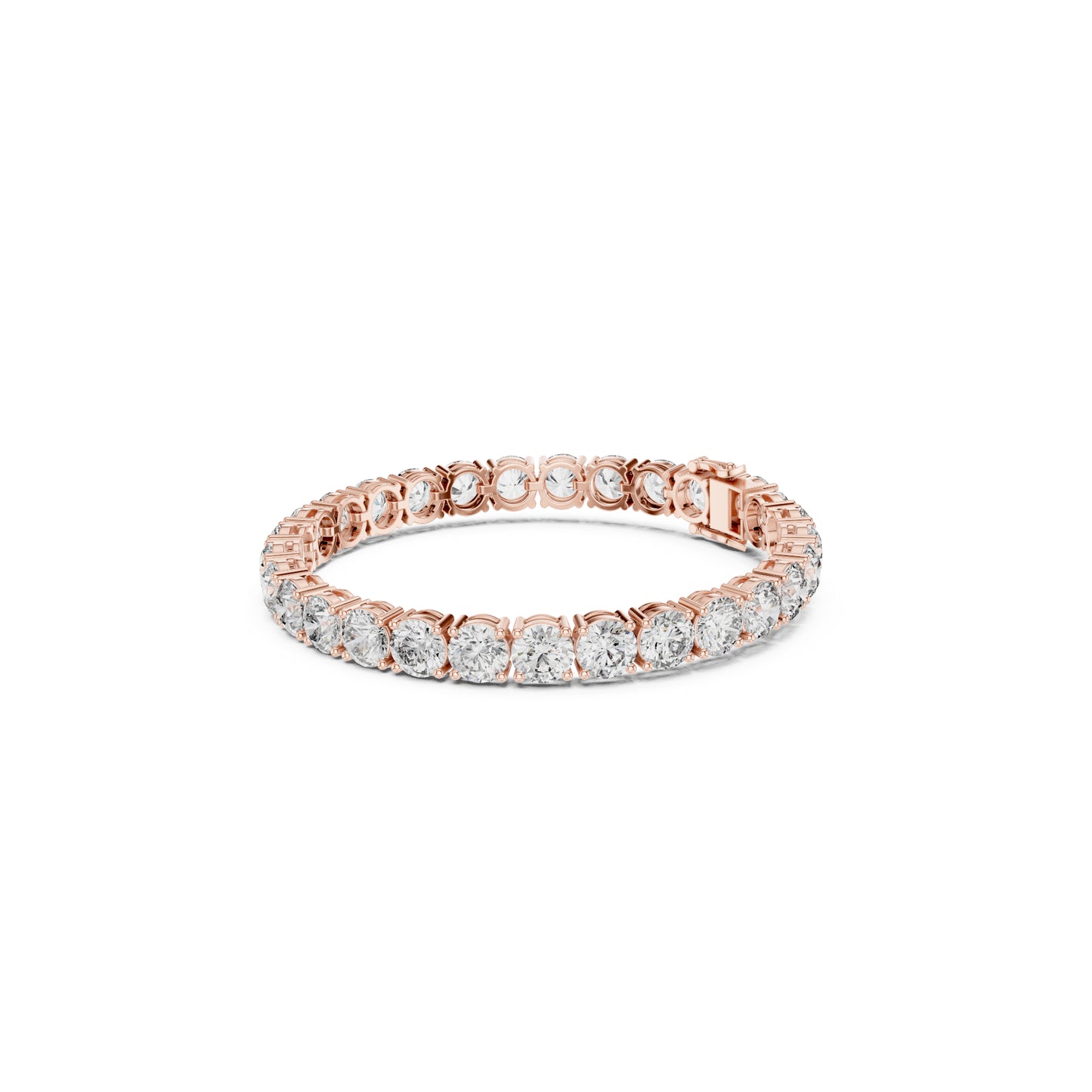 24.36Ct Round Cut Lab Grown Diamond Vintage Delicate Hand Crafted Dainty Bridesmaid Bracelet For Gift - HIGHCARAT DIAMONDS